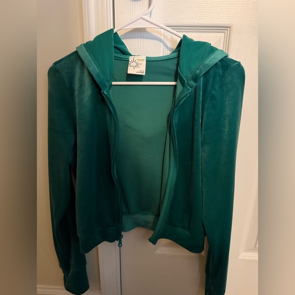 aerie Tops - Aerie Velour Zip-Up Hoodie